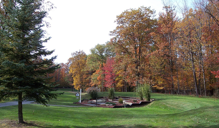 Treasure Lake Gold Golf Course number 1 tee. Treasure Lake - Dubois, PA